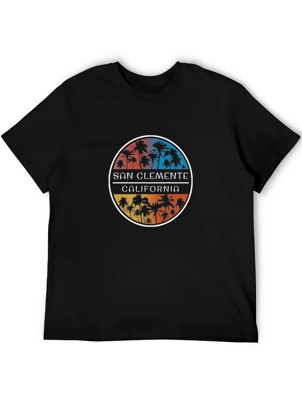 San Clemente California Palm Tree Graphic Tee product image 5