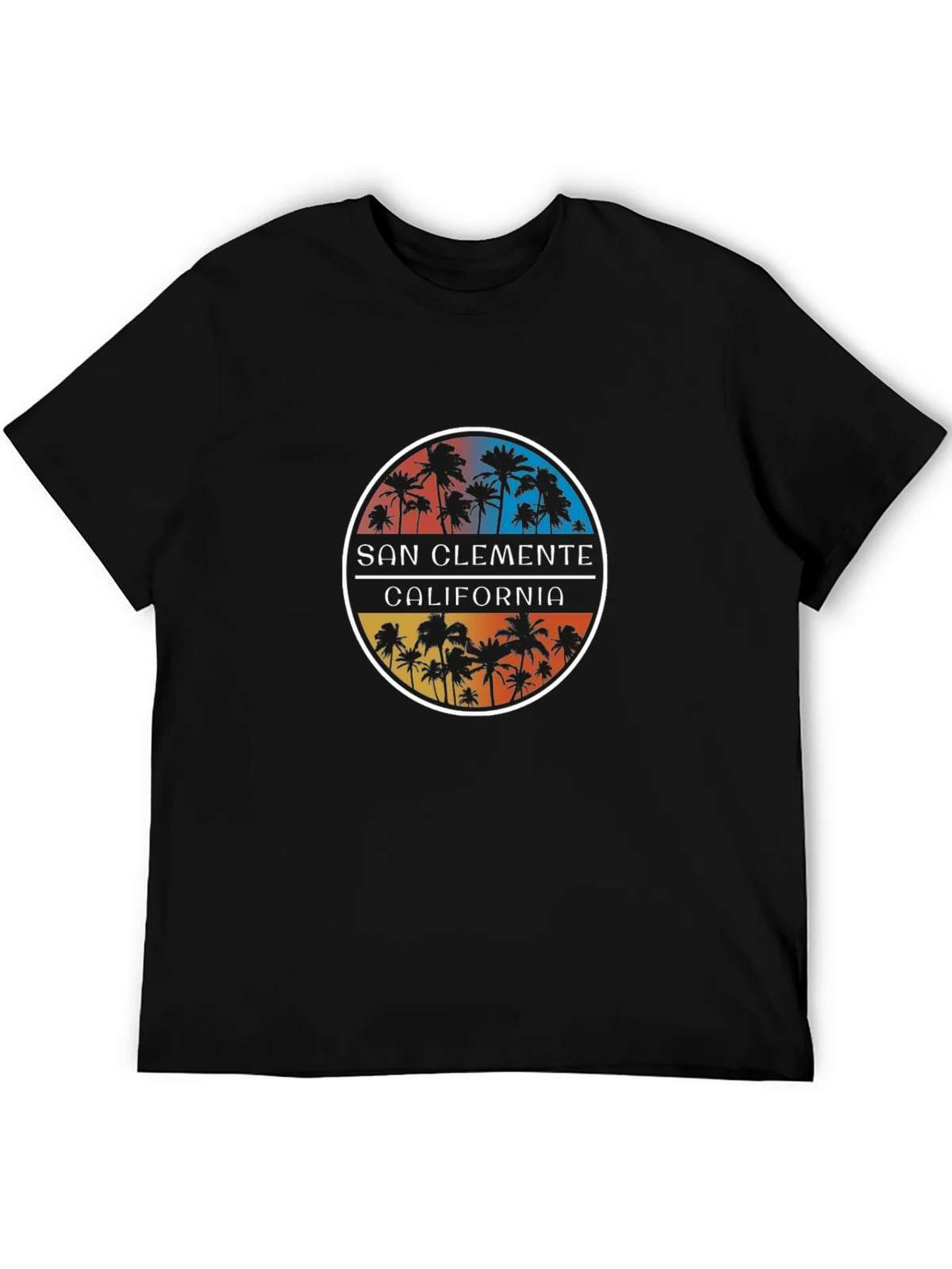 San Clemente California Palm Tree Graphic Tee product image 5