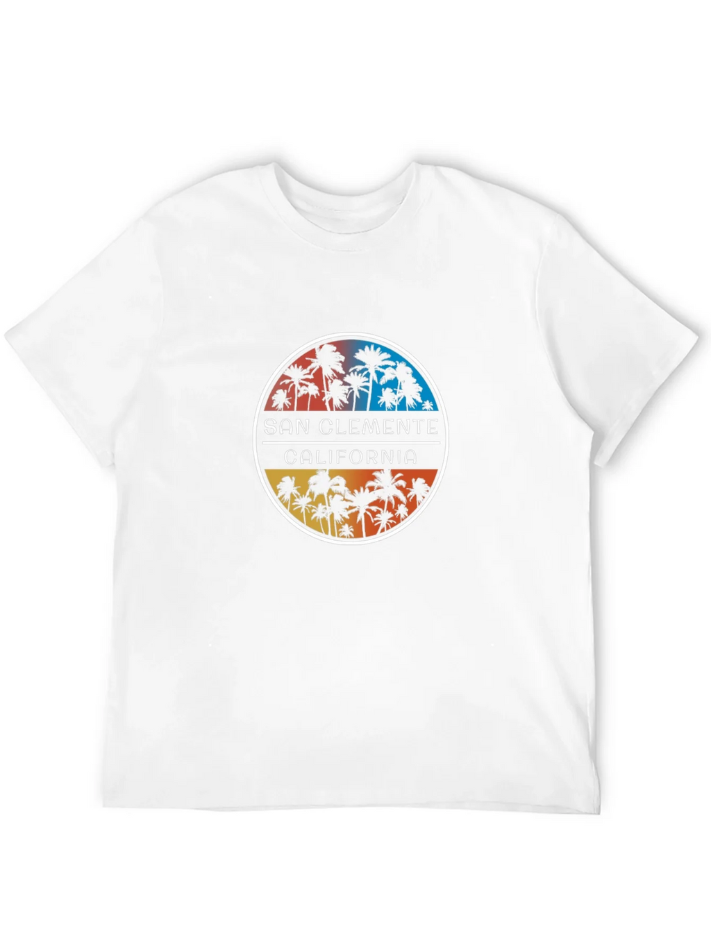 San Clemente California Palm Tree Graphic Tee product image 11