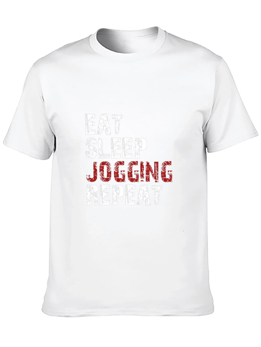 Eat Sleep Jogging Repeat Graphic Tee - Black product image 9