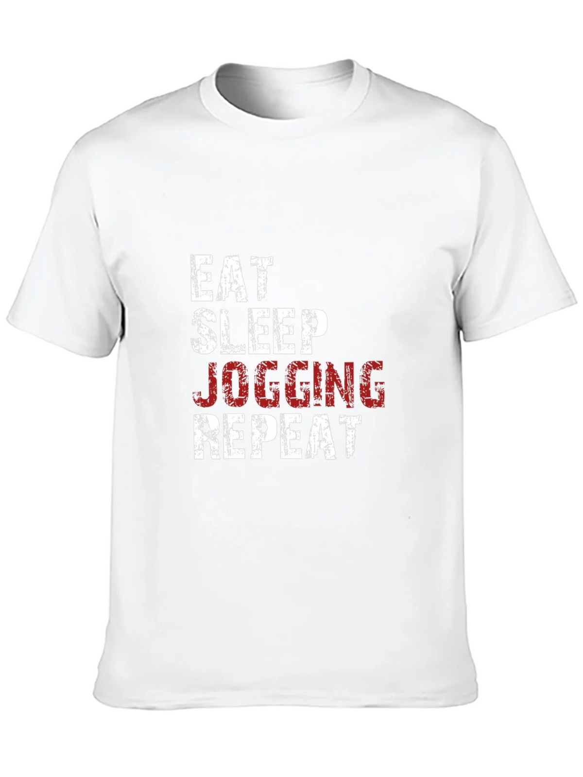 Eat Sleep Jogging Repeat Graphic Tee - Black product image 9