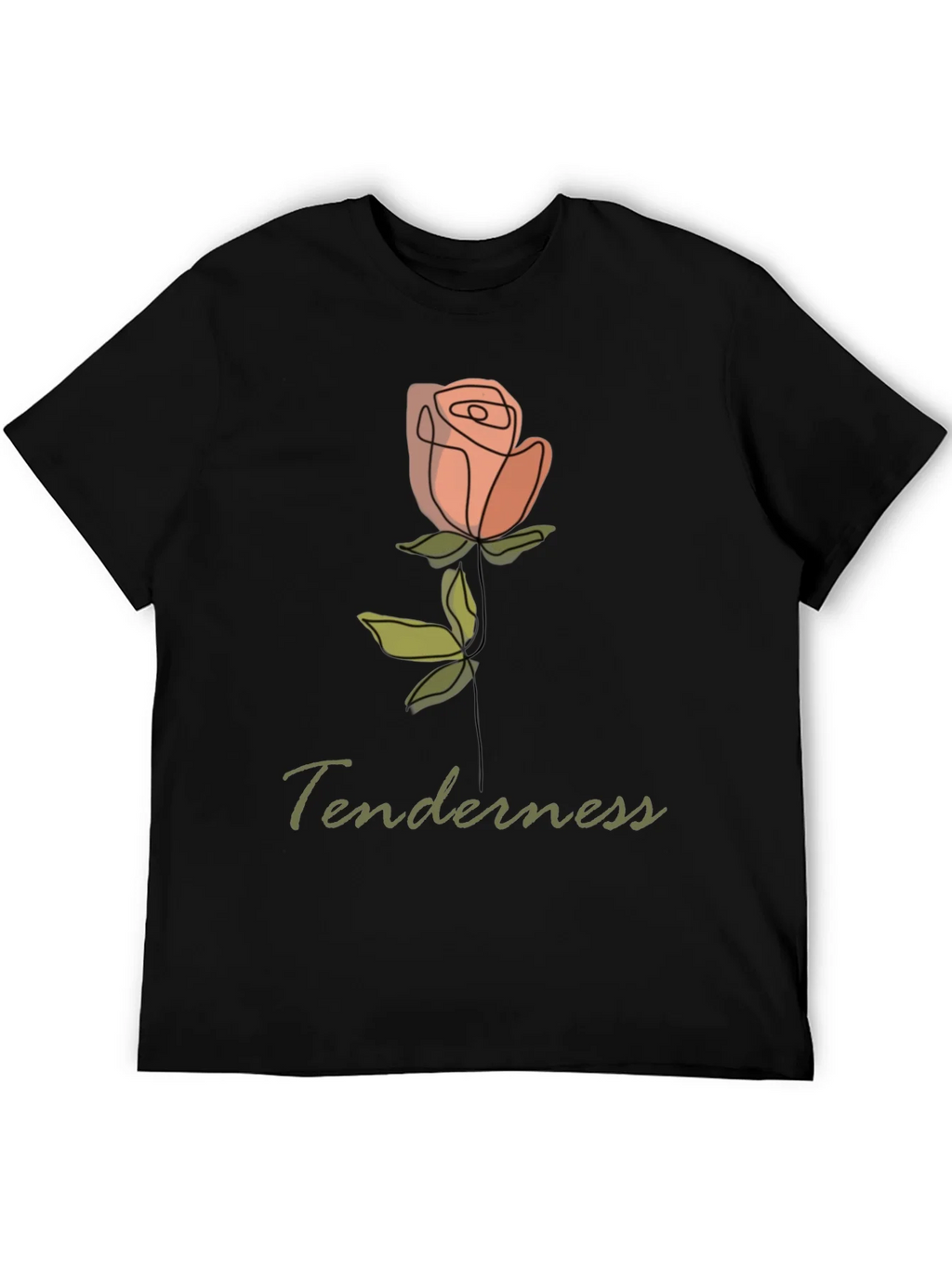 Tenderness Rose Graphic Tee - Stylish Comfort product image 5