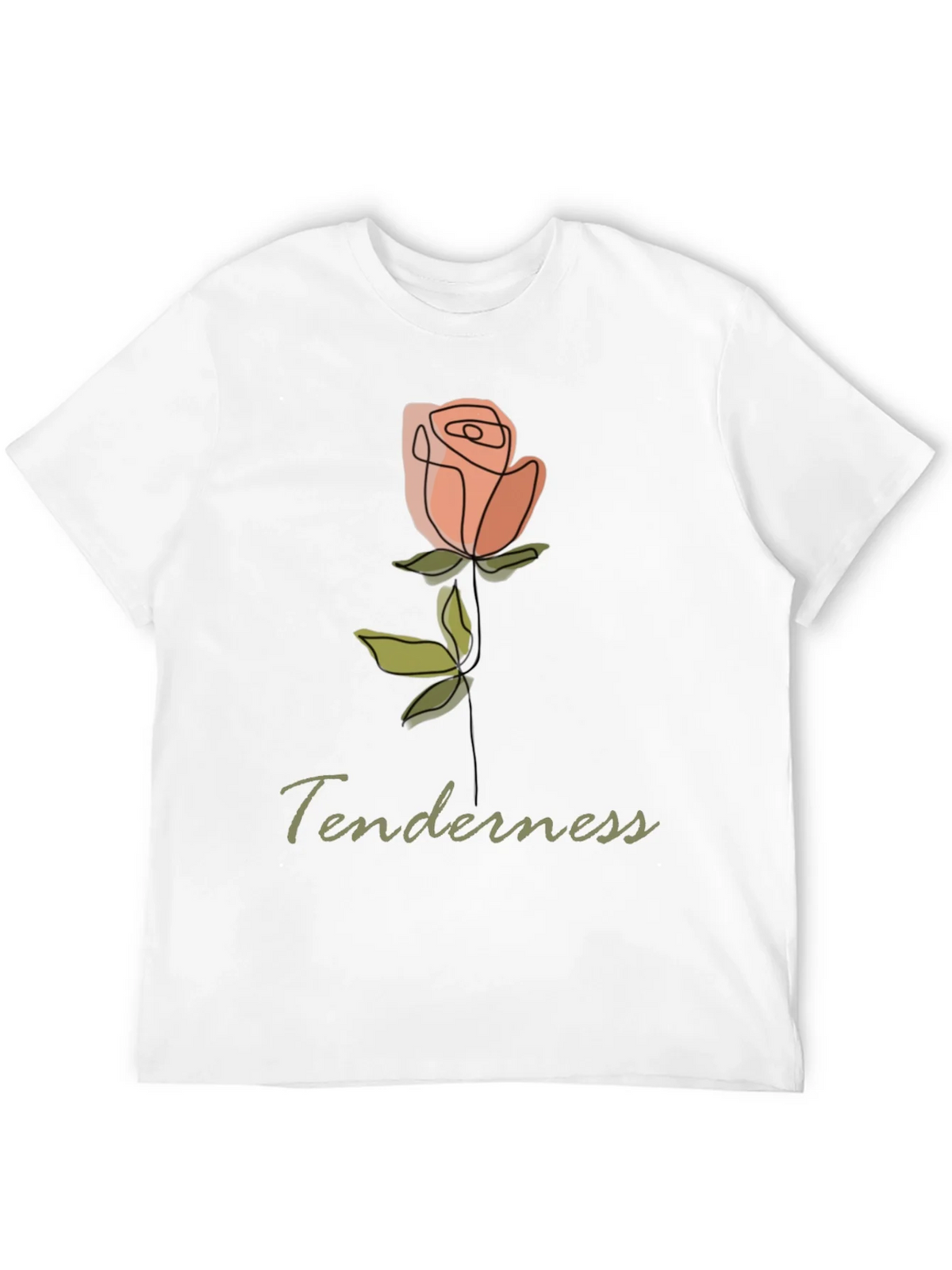 Tenderness Rose Graphic Tee - Stylish Comfort product image 11