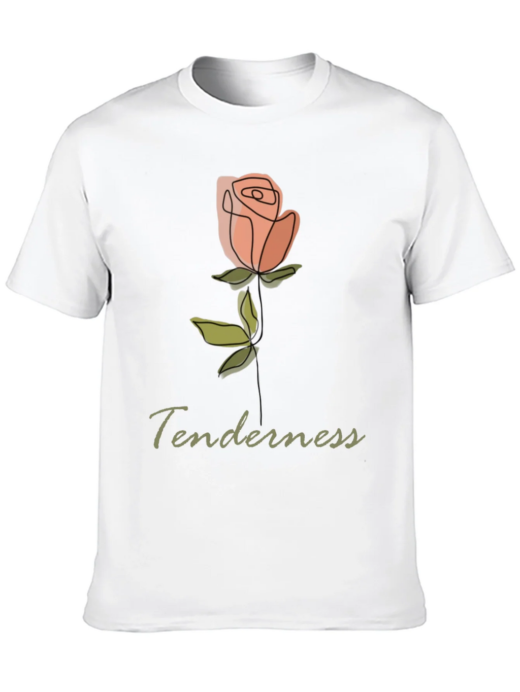 Tenderness Rose Graphic Tee - Stylish Comfort product image 9