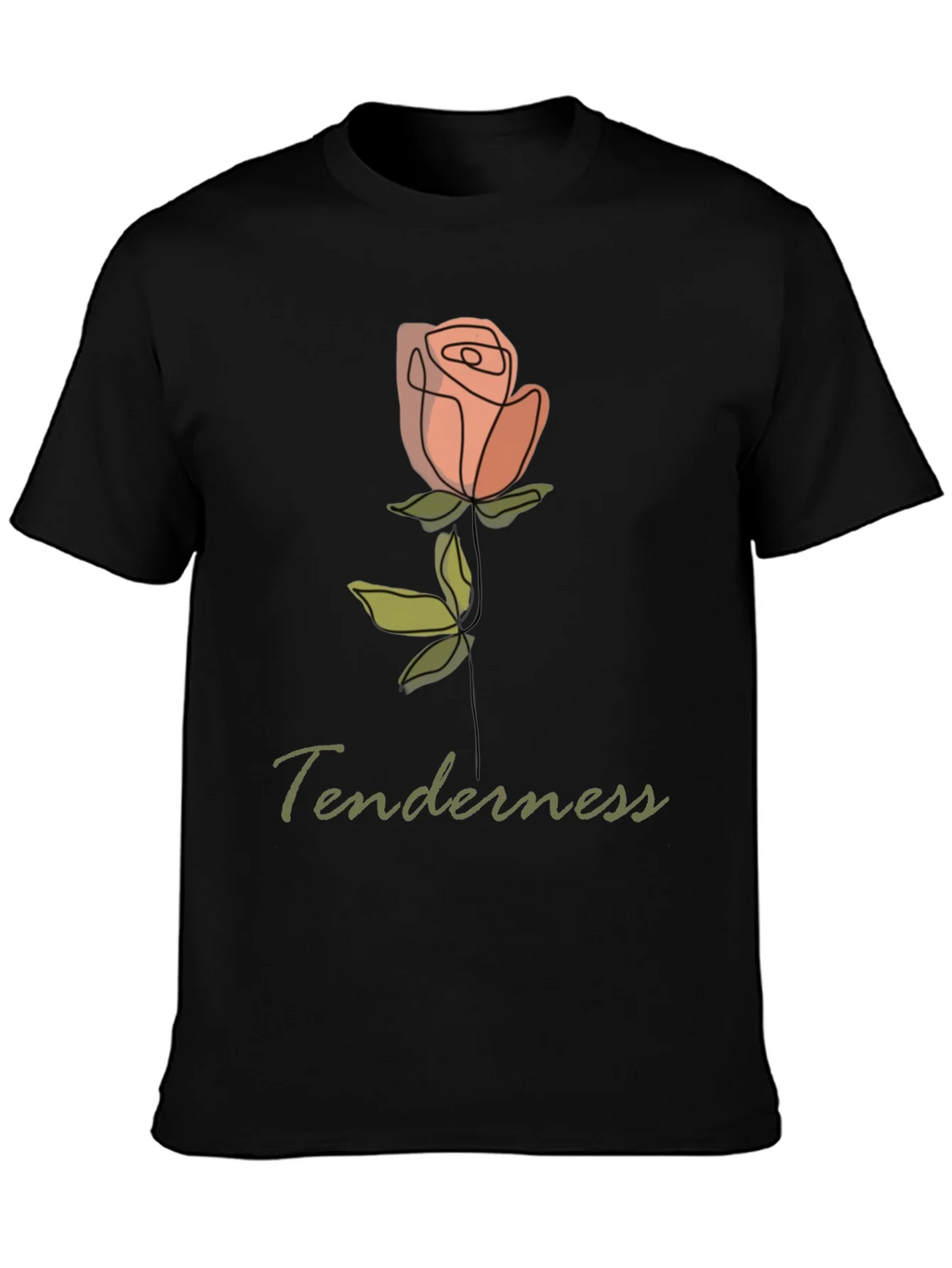 Tenderness Rose Graphic Tee - Stylish Comfort product image 3