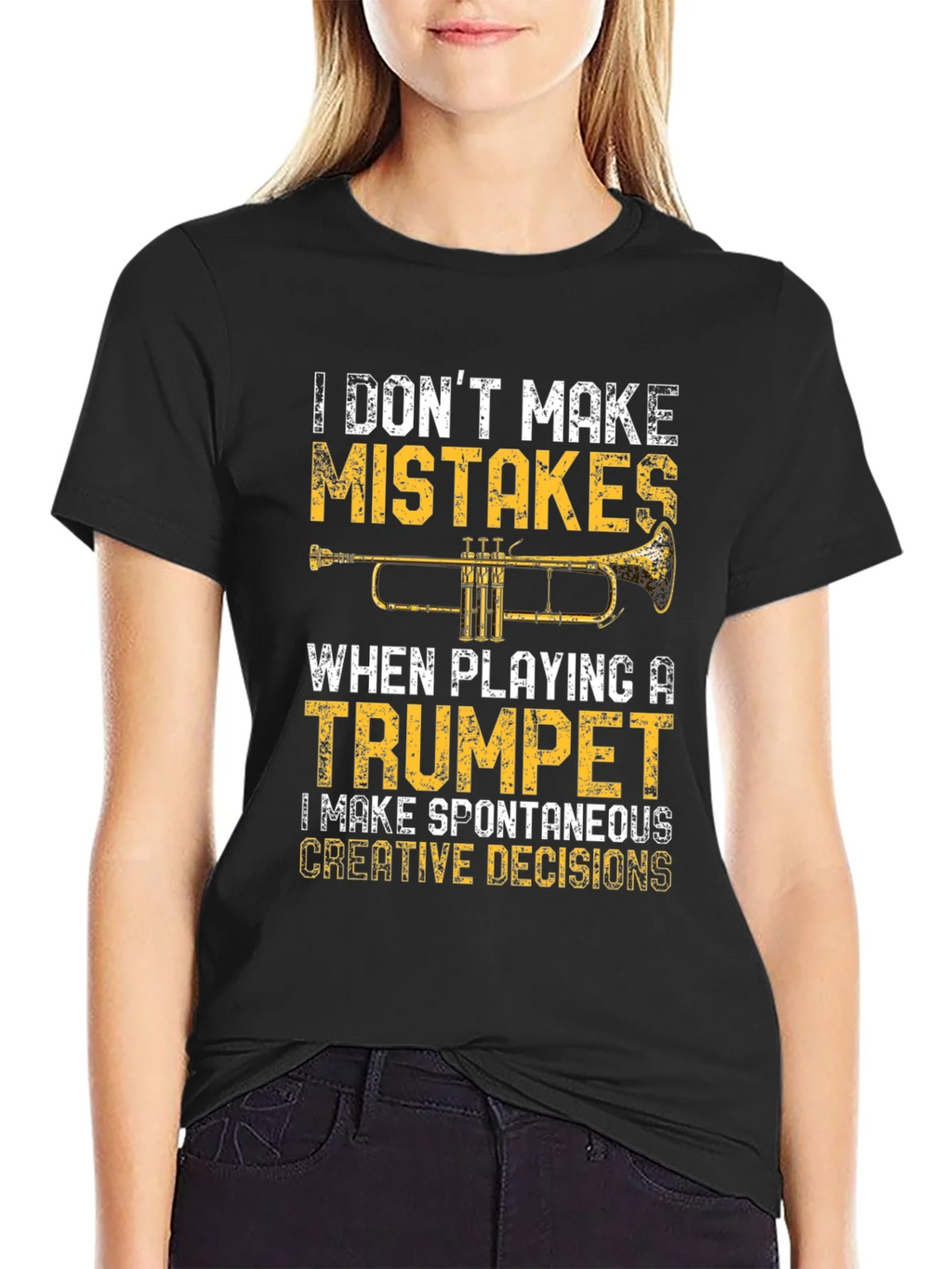 Trumpet Player T-Shirt: Spontaneous Creative Decisions product image 2