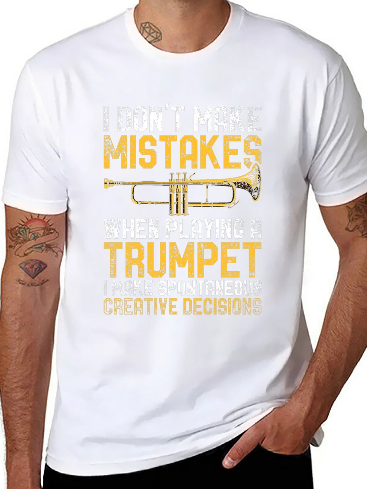 Trumpet Player T-Shirt: Spontaneous Creative Decisions product image 7