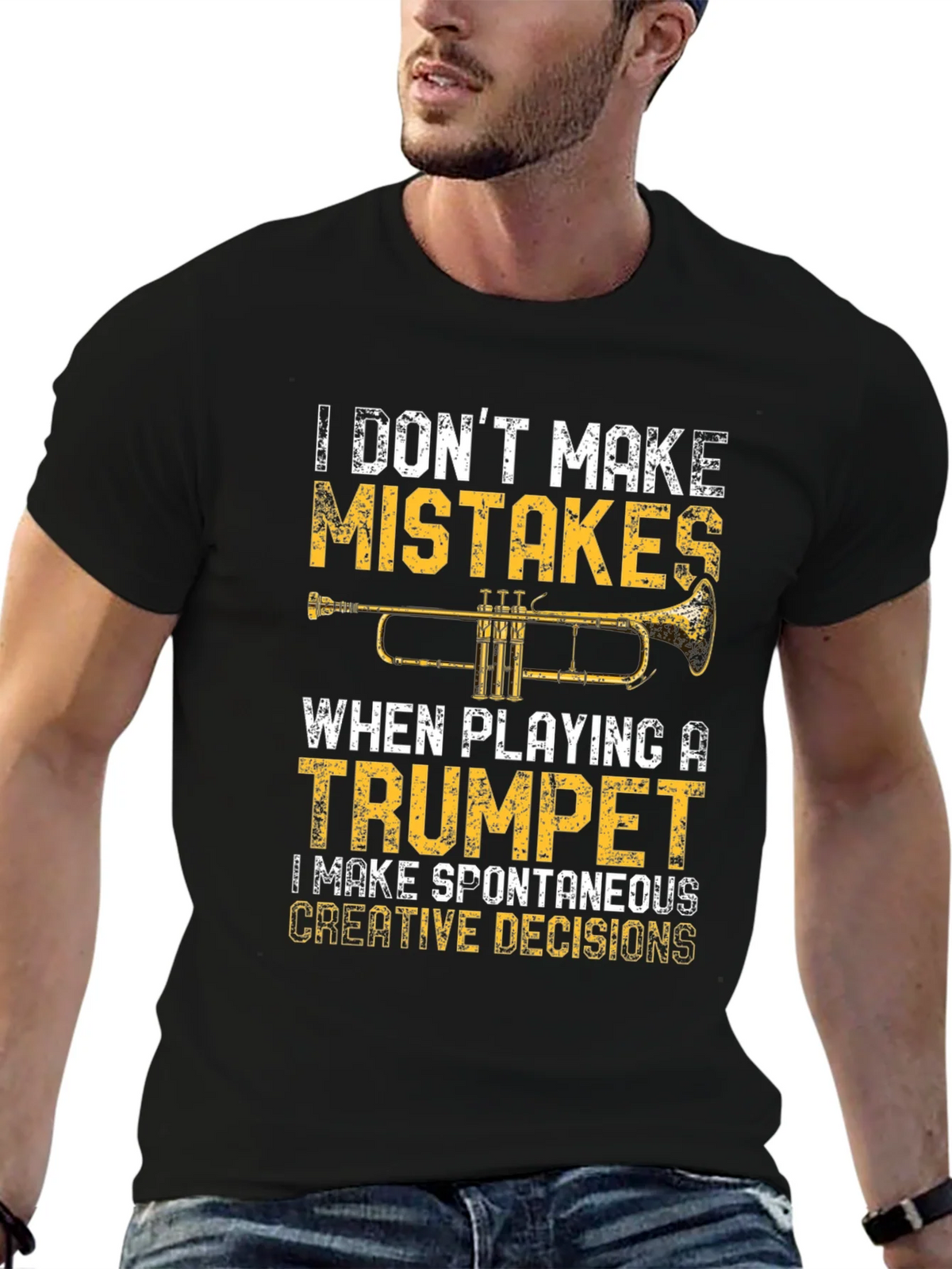 Trumpet Player T-Shirt: Spontaneous Creative Decisions product image 6