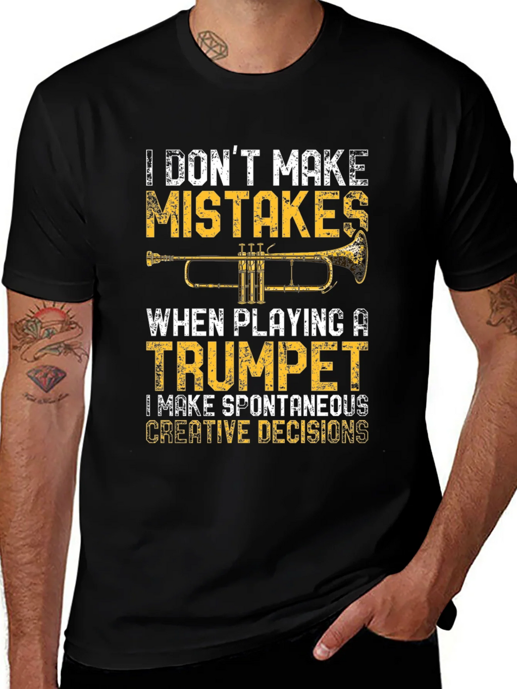Trumpet Player T-Shirt: Spontaneous Creative Decisions product image 1