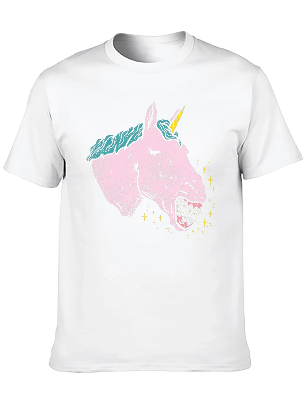 Unicorn Braces Graphic T-Shirt - Novelty Tee product image 9