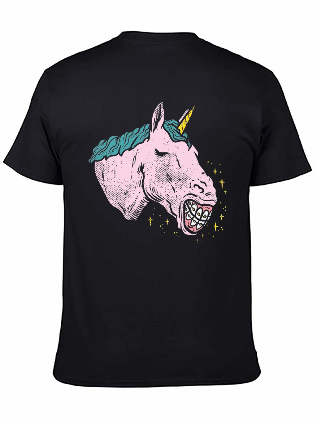 Unicorn Braces Graphic T-Shirt - Novelty Tee product image 4