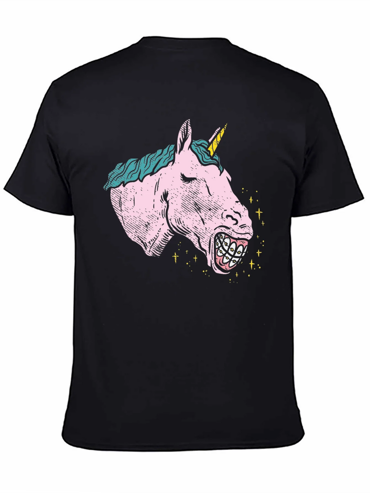 Unicorn Braces Graphic T-Shirt - Novelty Tee product image 4