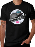 Soundchexxx Hip-Hop Talk Show Black T-Shirt product image 1