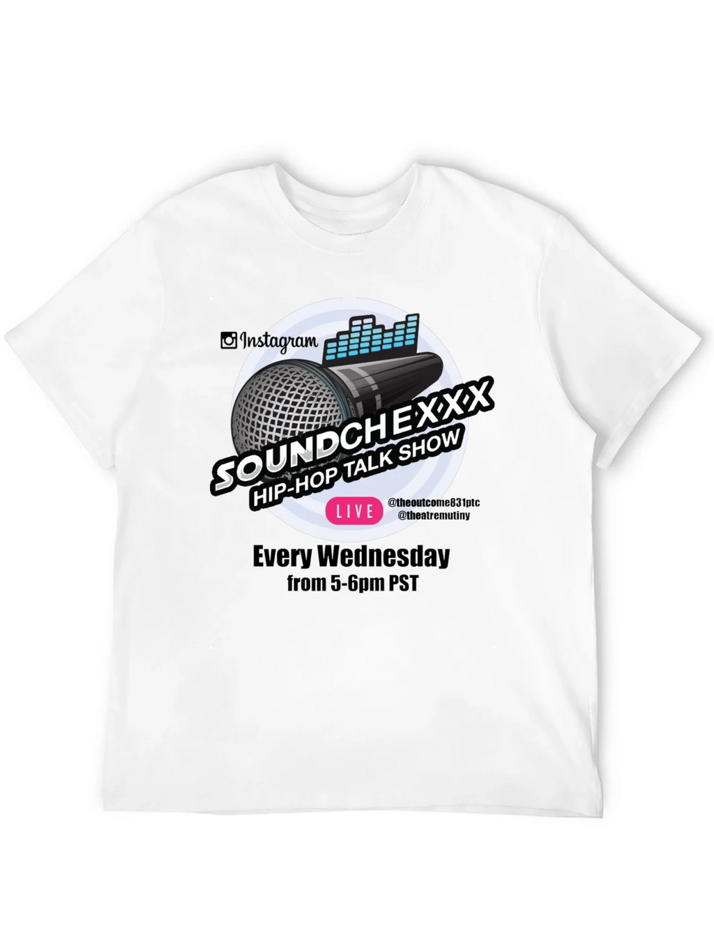 Soundchexxx Hip-Hop Talk Show Black T-Shirt product image 11