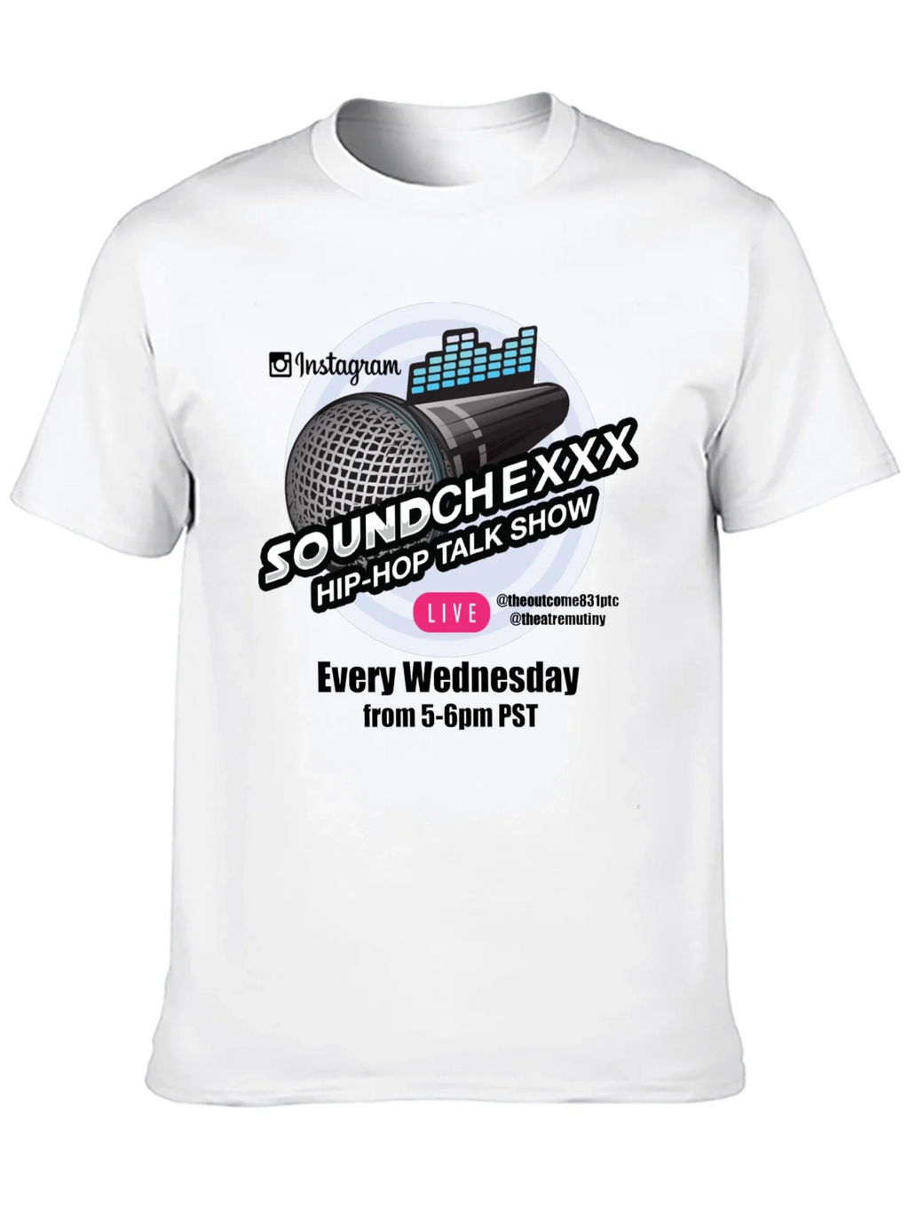 Soundchexxx Hip-Hop Talk Show Black T-Shirt product image 9