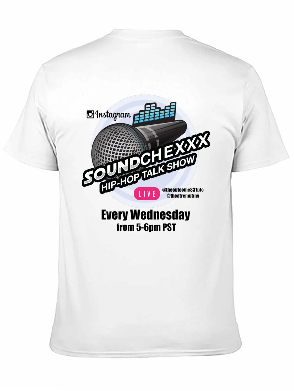 Soundchexxx Hip-Hop Talk Show Black T-Shirt product image 10