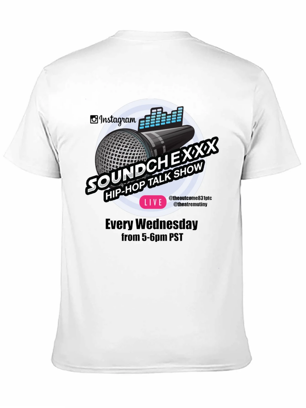 Soundchexxx Hip-Hop Talk Show Black T-Shirt product image 10
