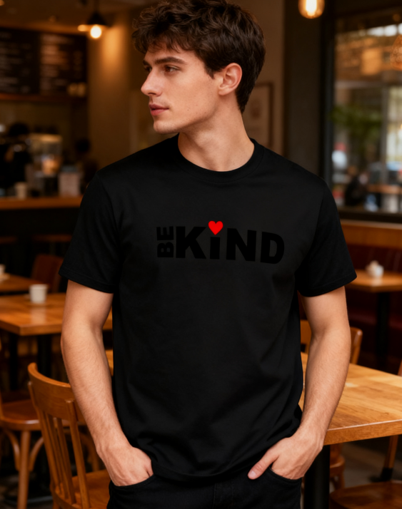 Be Kind Heart Graphic T-Shirt - 100% Cotton product image 5