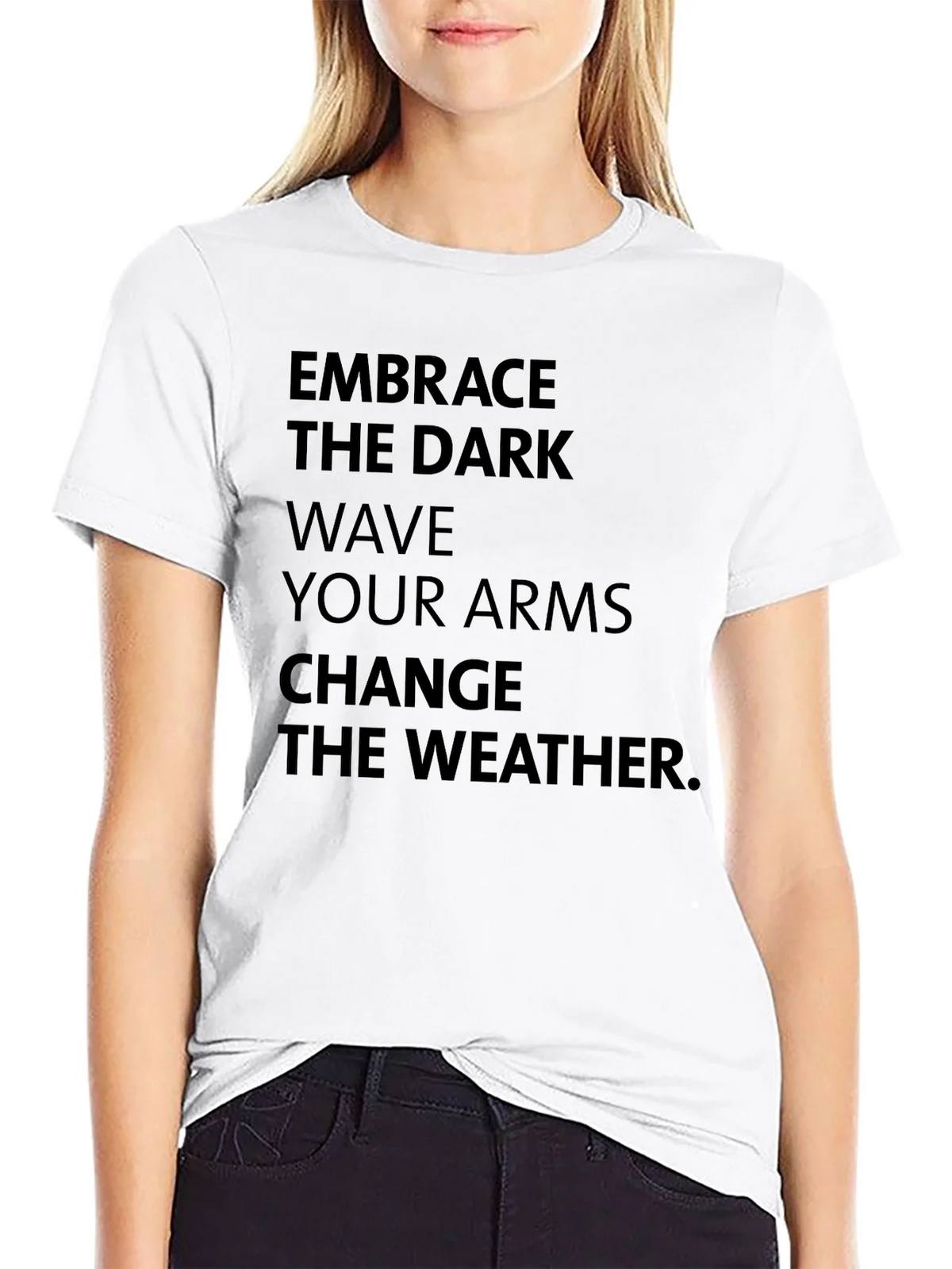 Embrace the Dark Graphic Tee - Change Weather T-Shirt product image 8