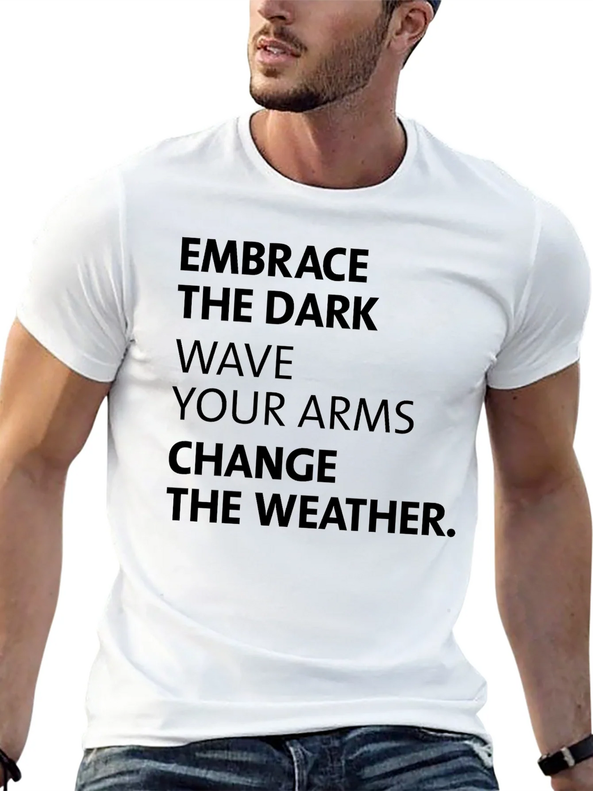 Embrace the Dark Graphic Tee - Change Weather T-Shirt product image 12
