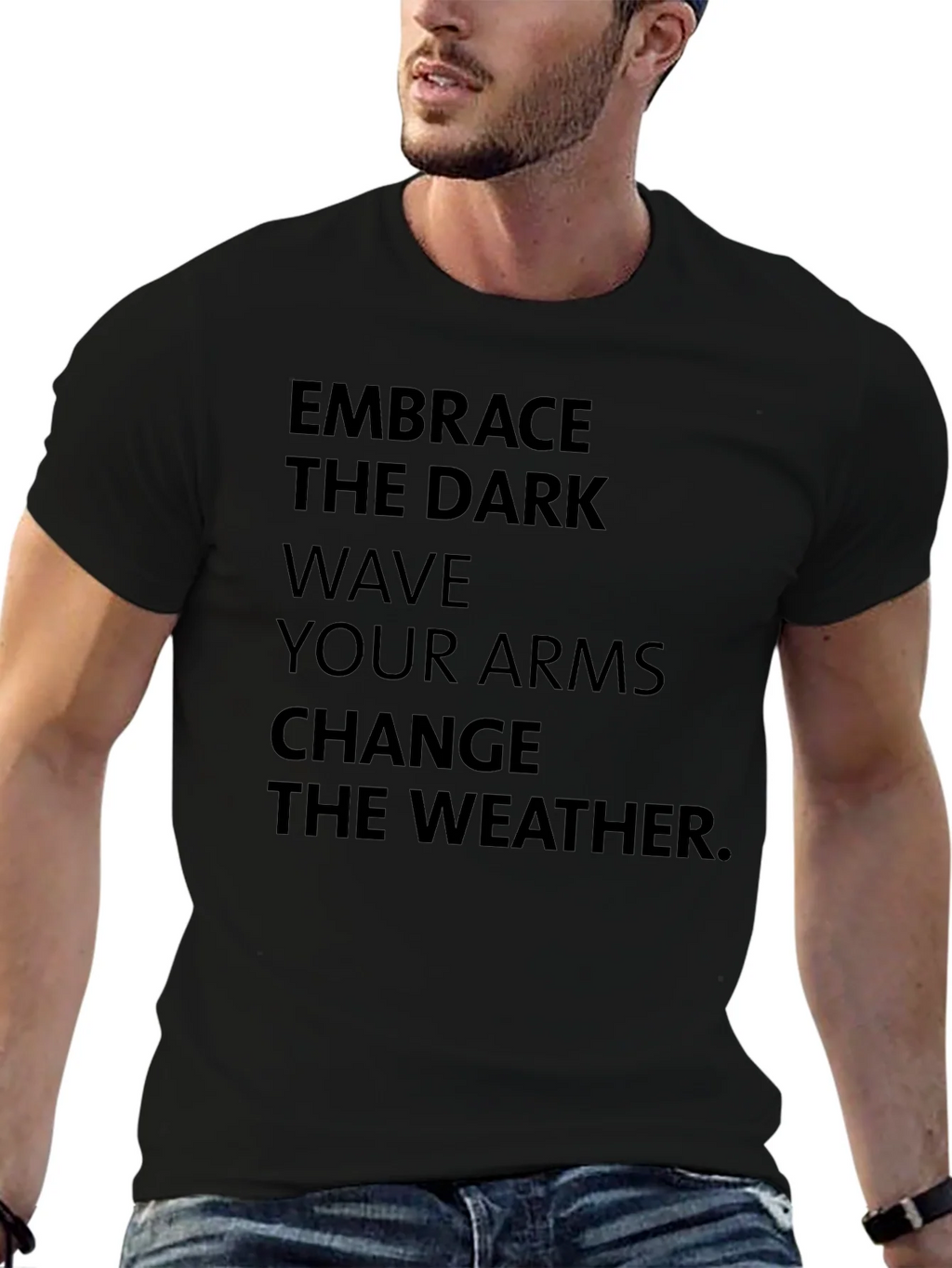 Embrace the Dark Graphic Tee - Change Weather T-Shirt product image 6