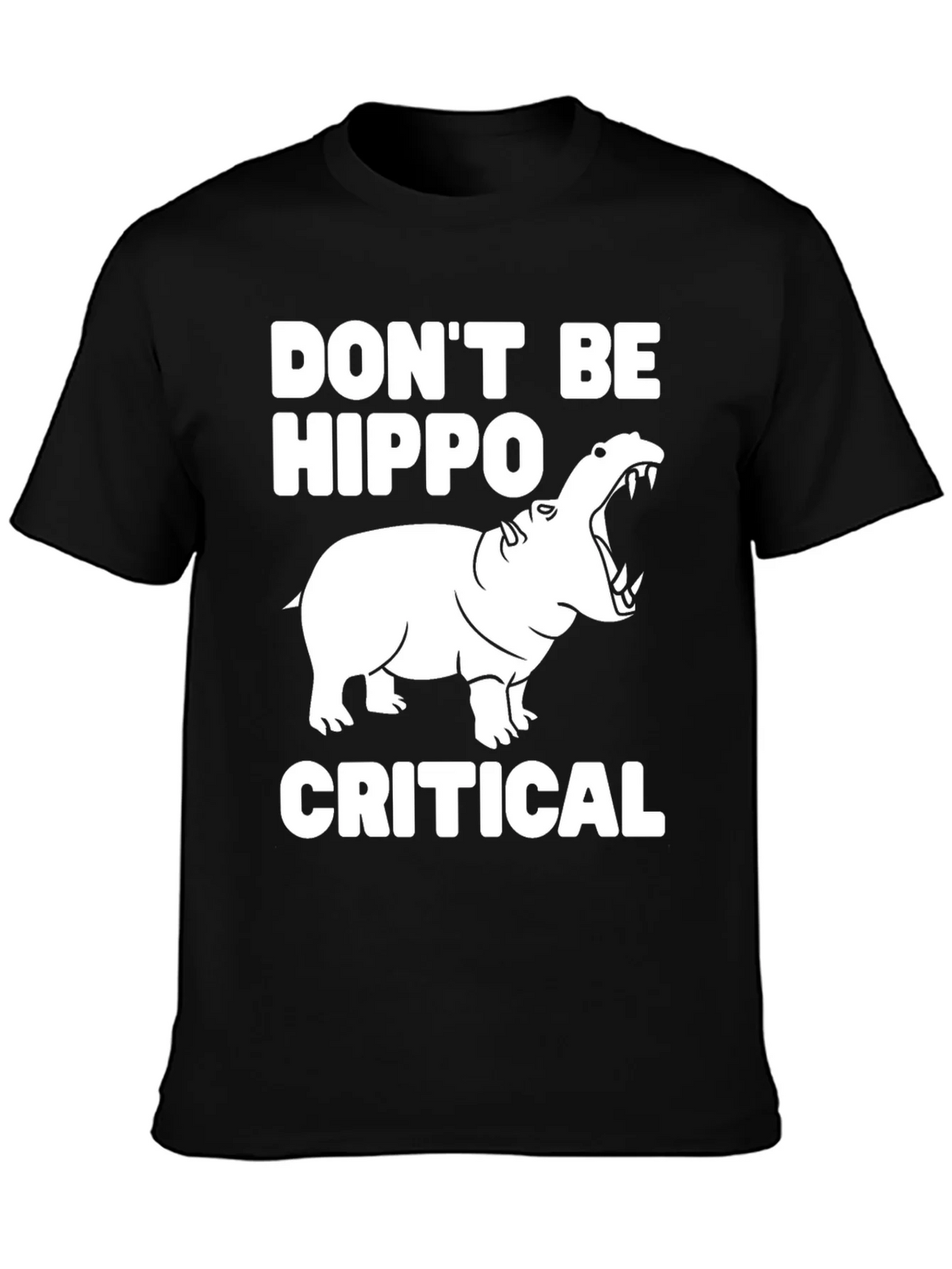 Dont Be Hippo-Critical Graphic Tee product image 3
