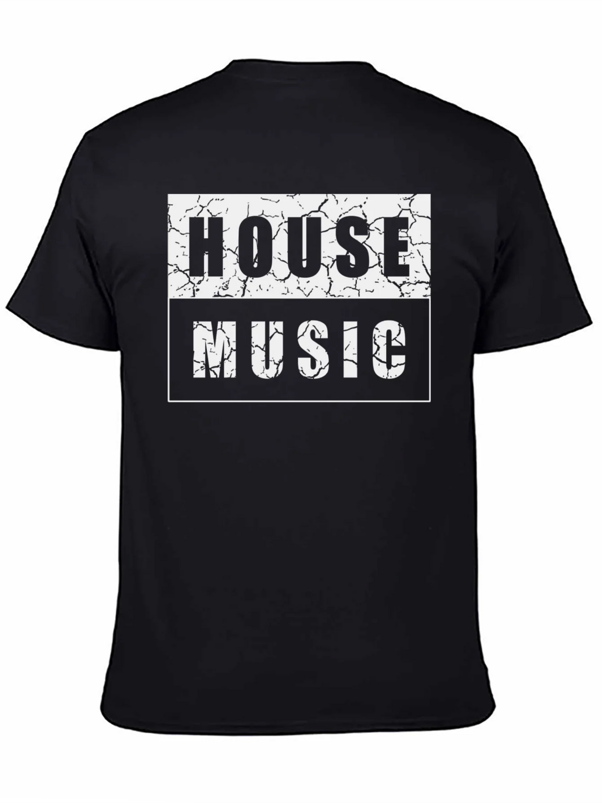 House Music Graphic T-Shirt - Black product image 4