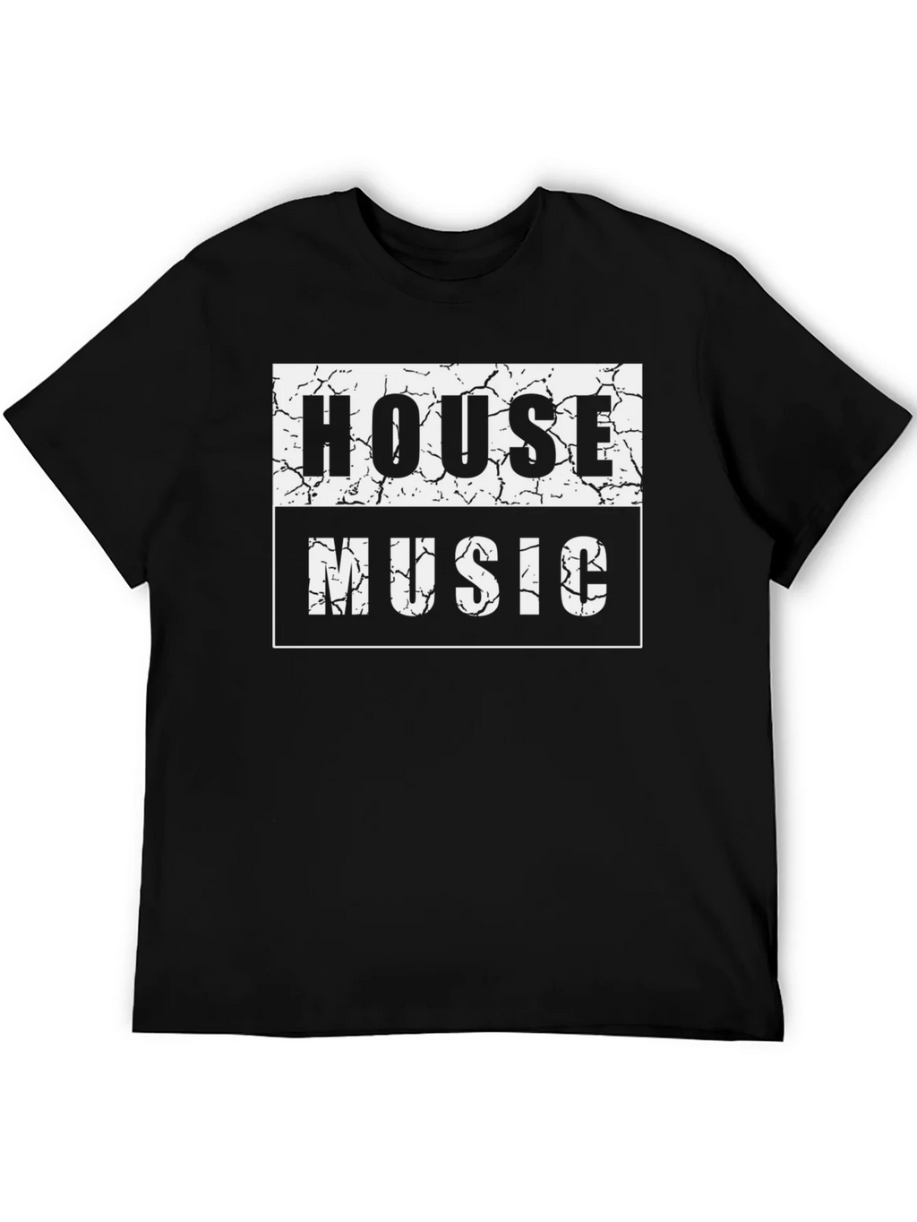 House Music Graphic T-Shirt - Black product image 5