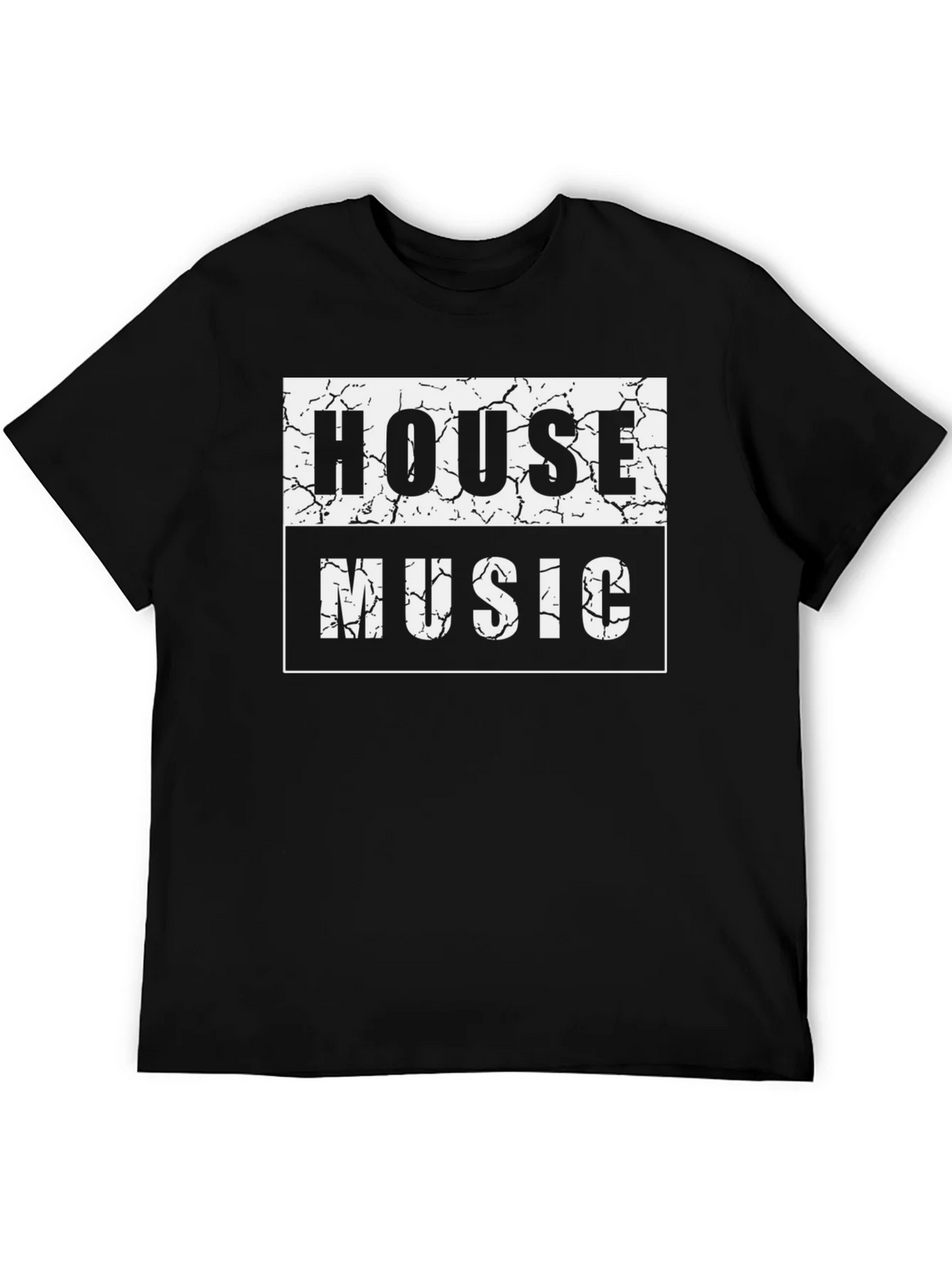 House Music Graphic T-Shirt - Black product image 5