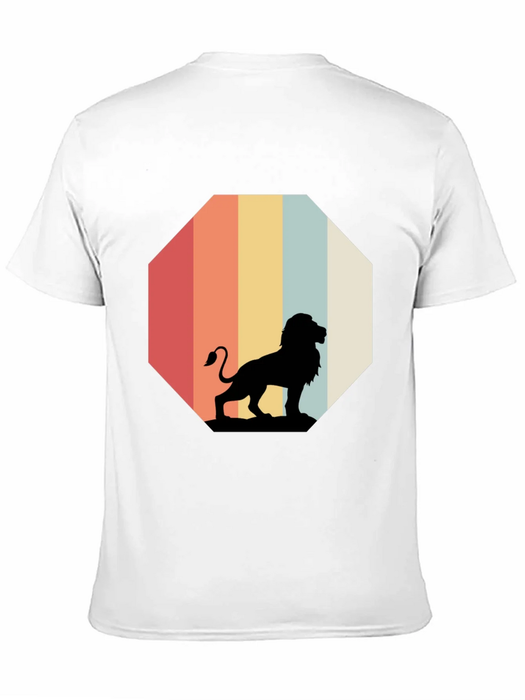 Retro Lion Graphic Tee - Classic Black T-Shirt product image 10