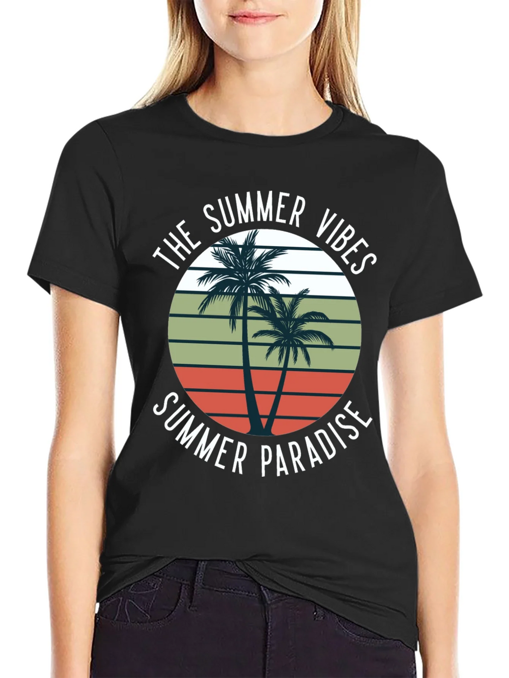 Summer Vibes Palm Tree Graphic T-Shirt product image 1