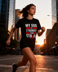 My God Is Stronger Than Stroke Unisex T-Shirt - Awareness product image 1