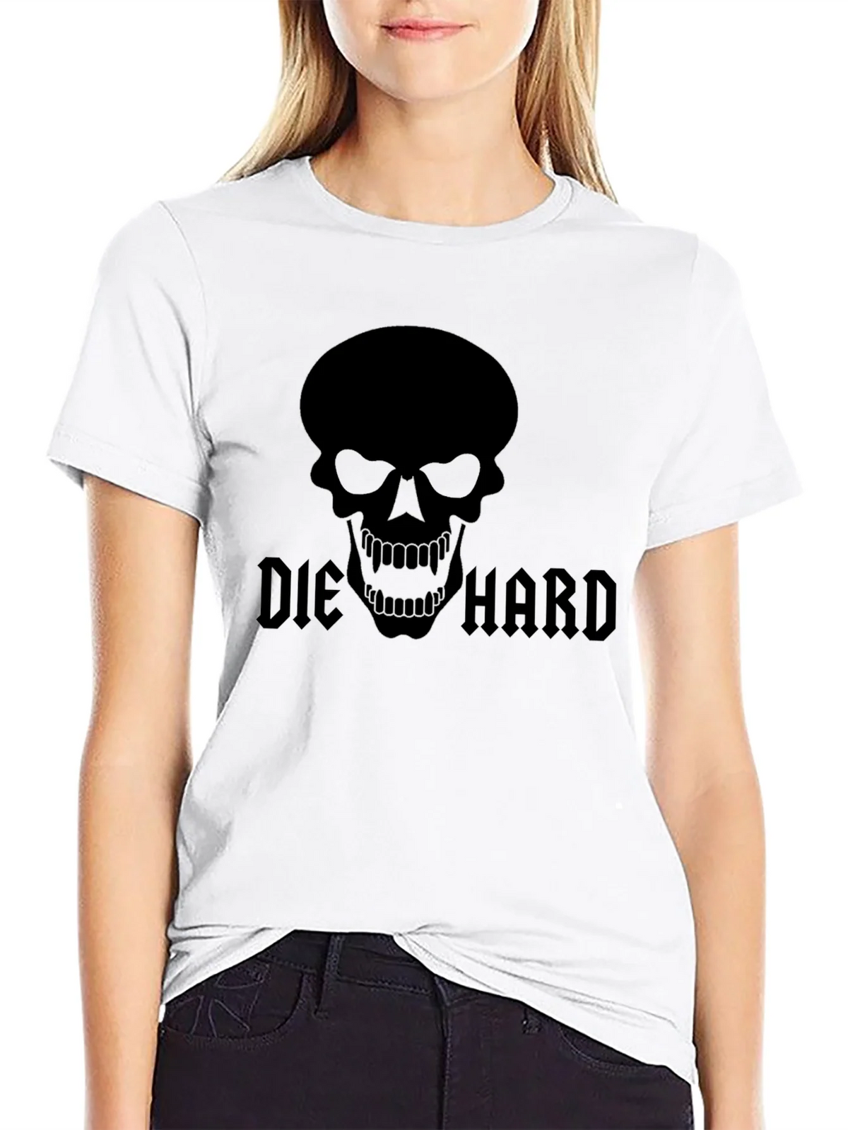 Die Hard Skull Black T-Shirt product image 8