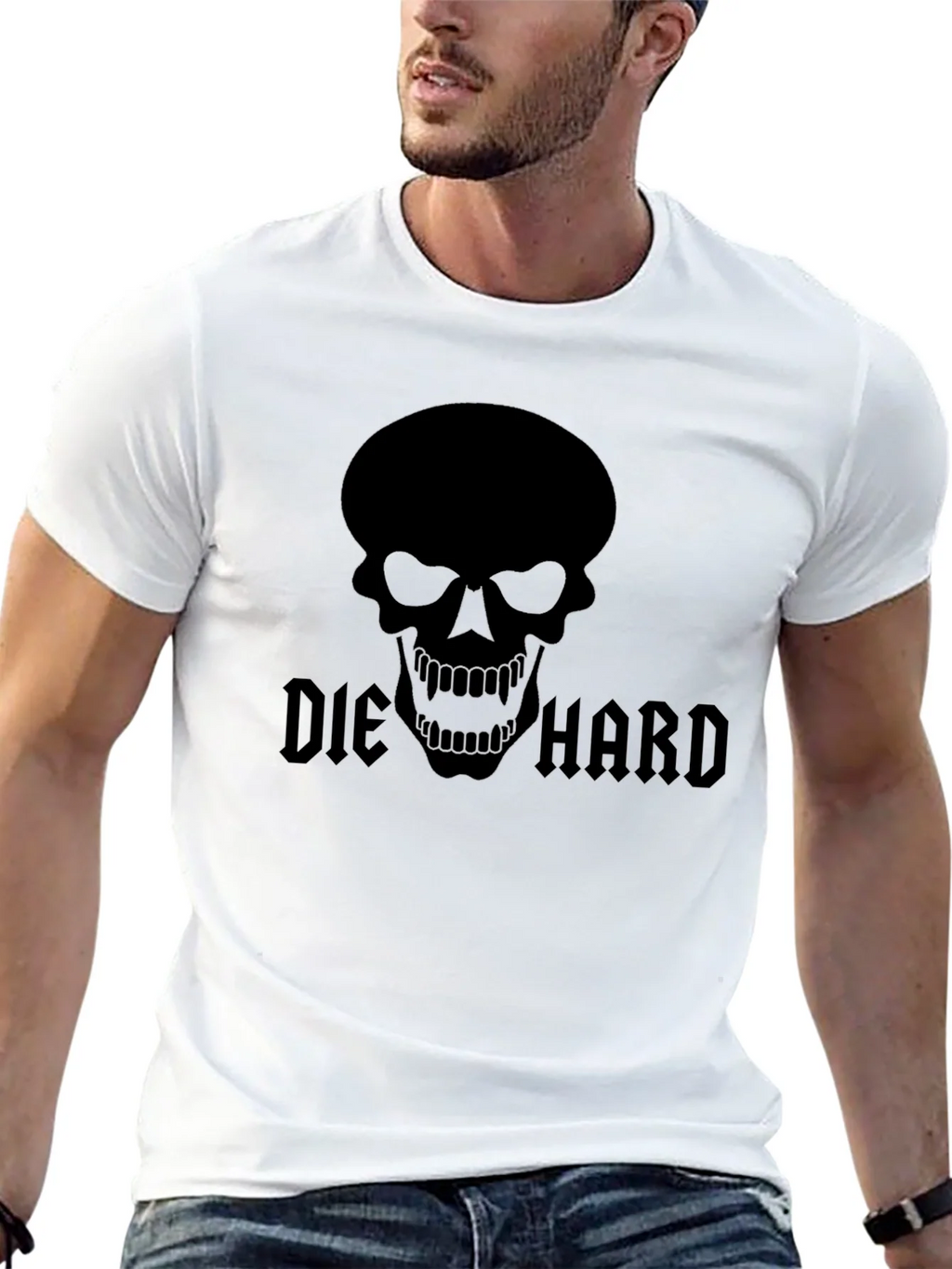 Die Hard Skull Black T-Shirt product image 12