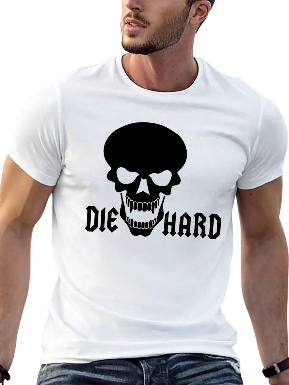 Die Hard Skull Black T-Shirt product image 12