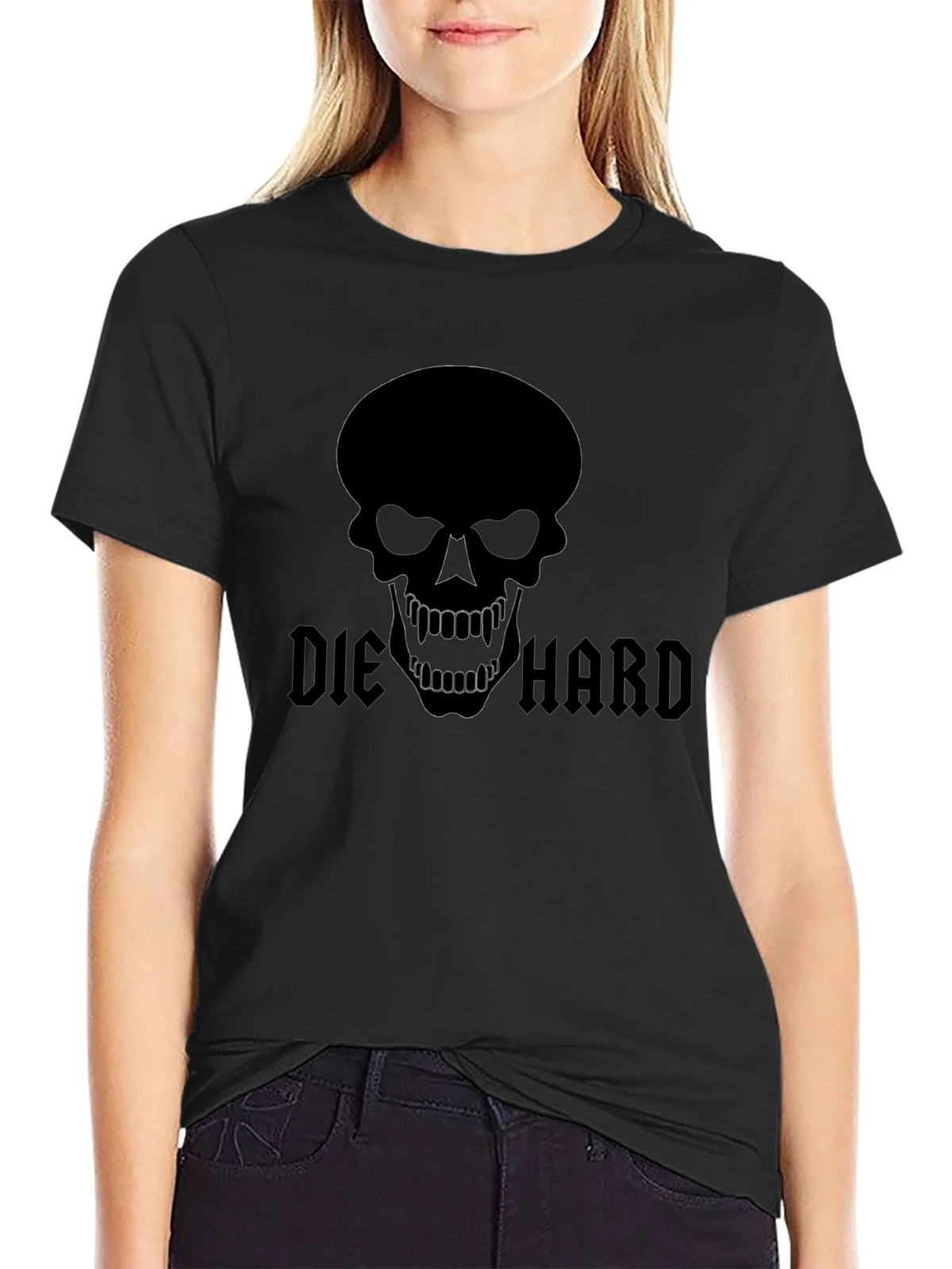 Die Hard Skull Black T-Shirt product image 2