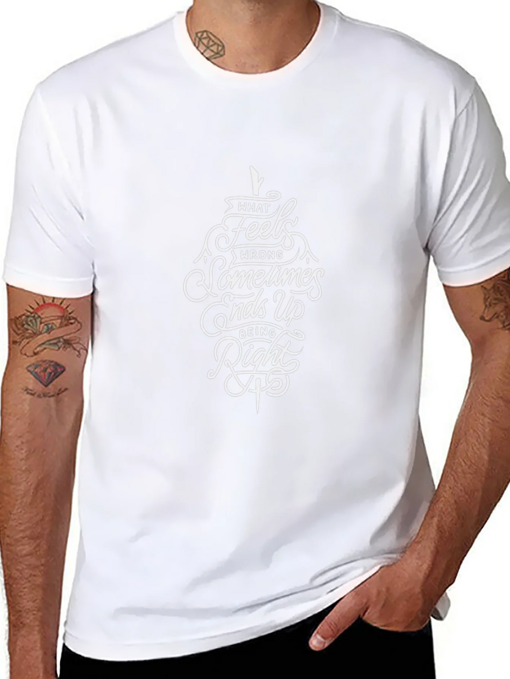 Inspirational Quote Graphic Black T-Shirt product image 7