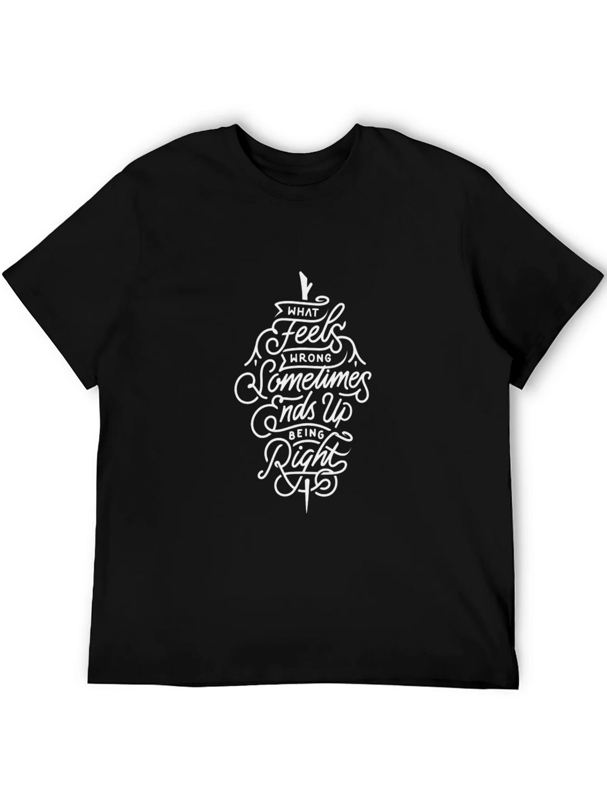 Inspirational Quote Graphic Black T-Shirt product image 5