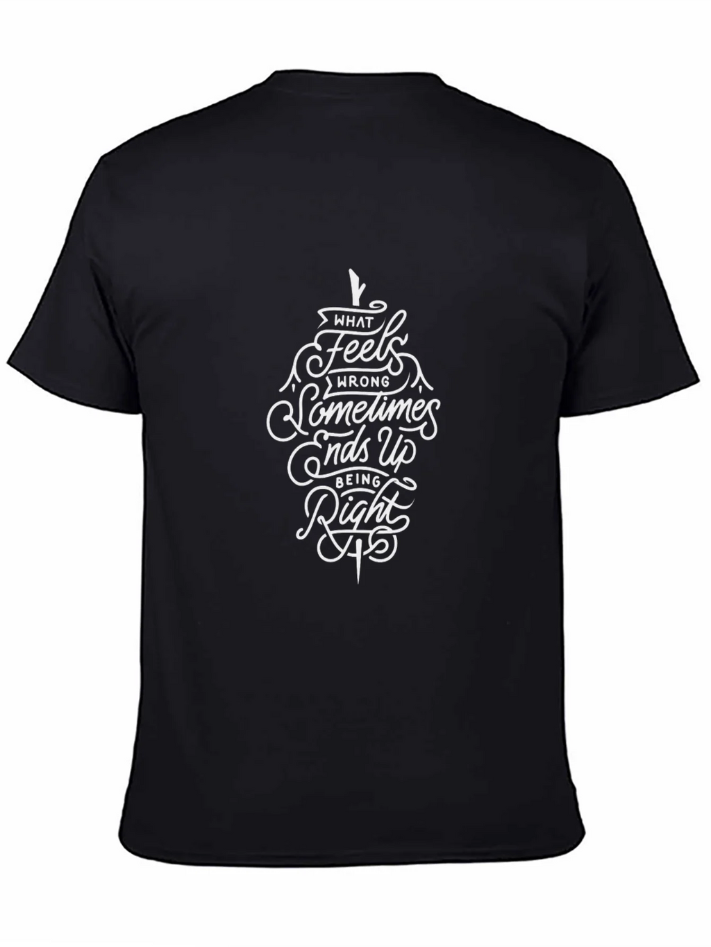 Inspirational Quote Graphic Black T-Shirt product image 4