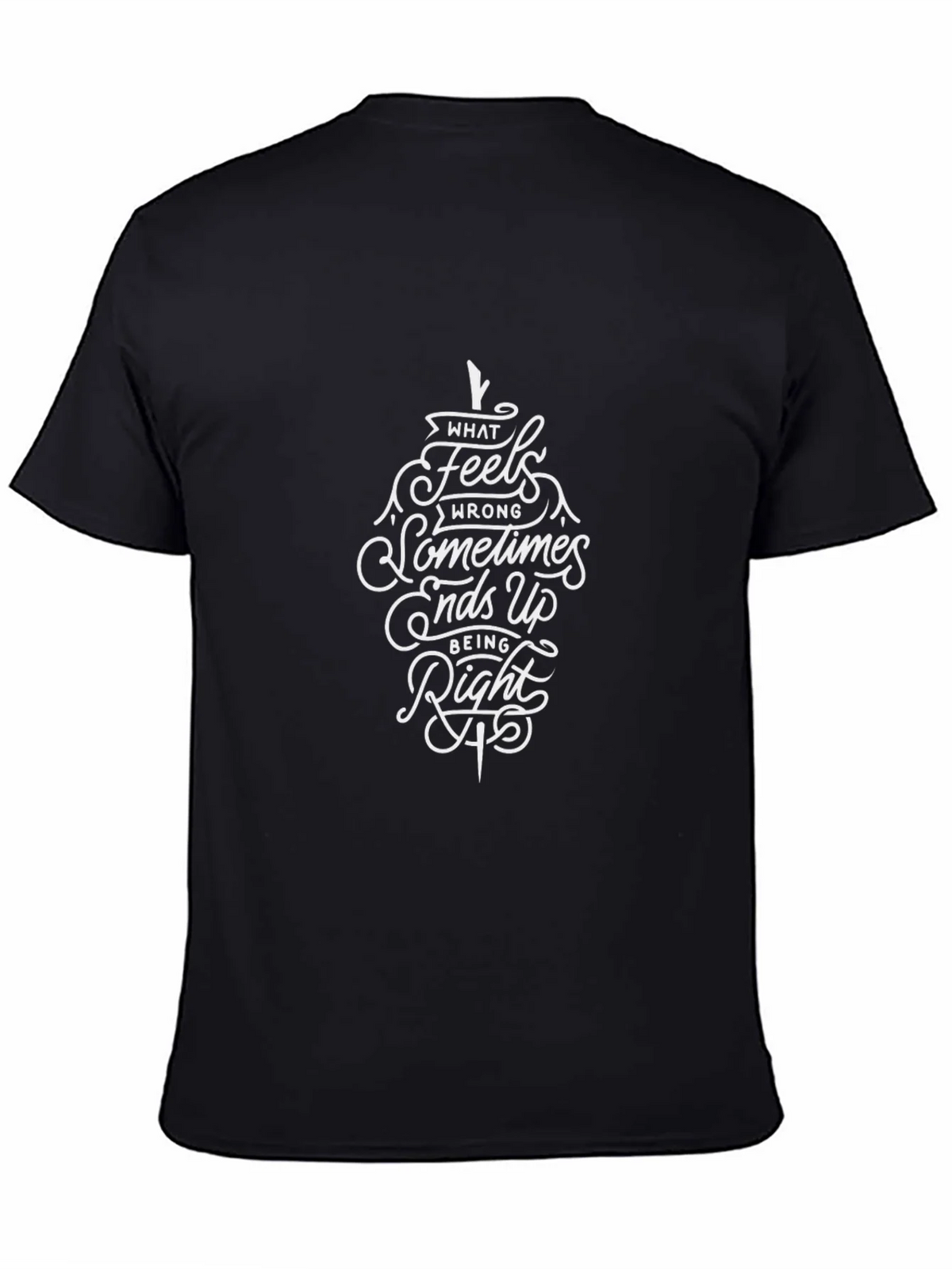 Inspirational Quote Graphic Black T-Shirt product image 4