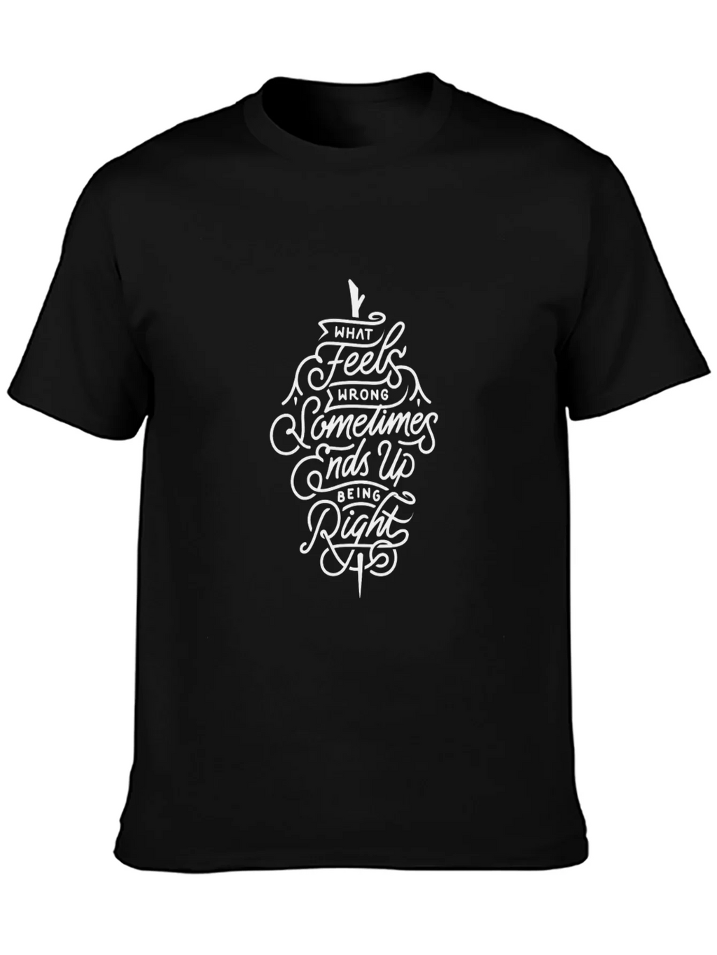 Inspirational Quote Graphic Black T-Shirt product image 3