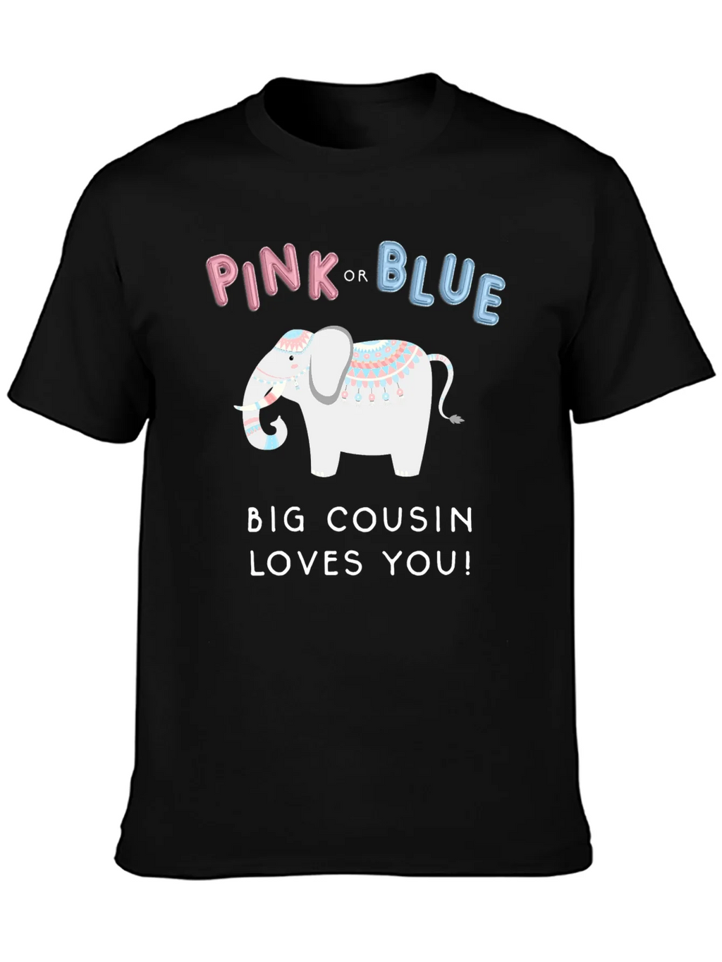 Pink or Blue Big Cousin Loves You T-Shirt product image 3