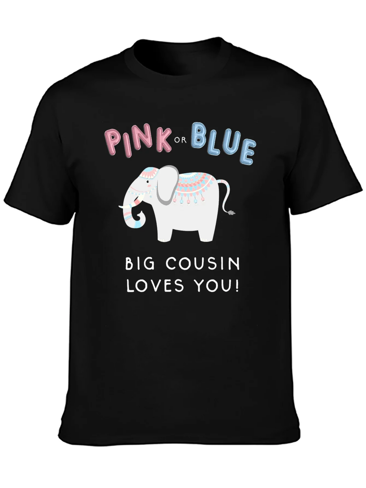 Pink or Blue Big Cousin Loves You T-Shirt product image 3