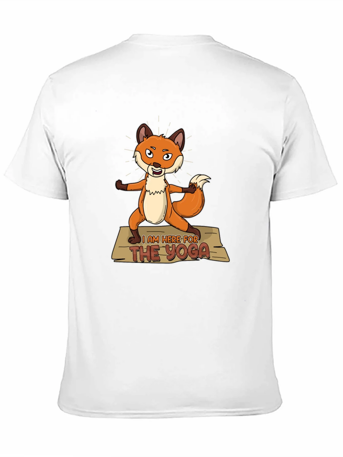 Funny Yoga Fox T-Shirt - Im Here for the Graphic Tee product image 10