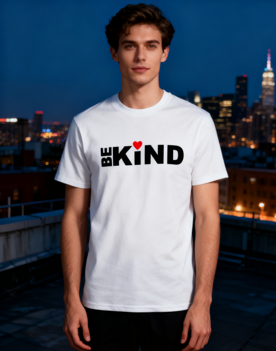 Be Kind Heart Graphic T-Shirt - 100% Cotton product image 1