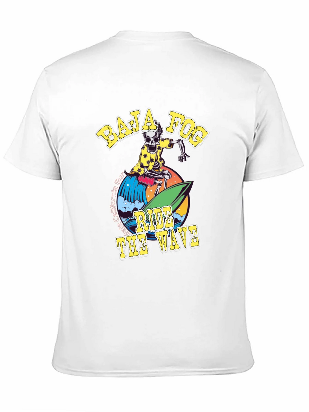 Baja Fog Skeleton Surfer Graphic T-Shirt product image 10