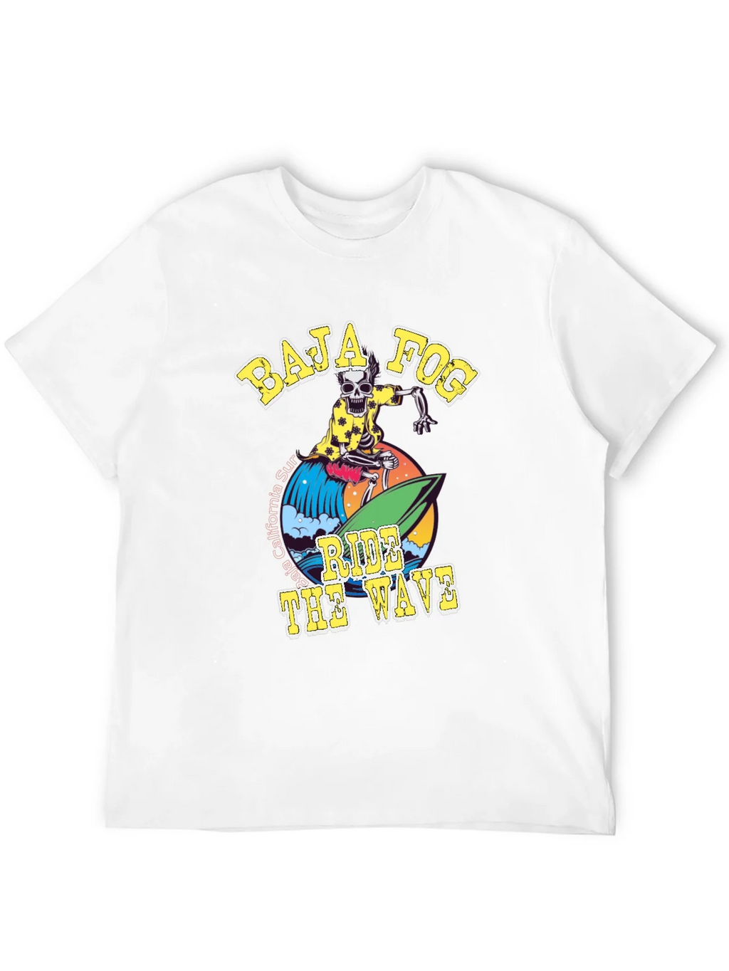 Baja Fog Skeleton Surfer Graphic T-Shirt product image 11