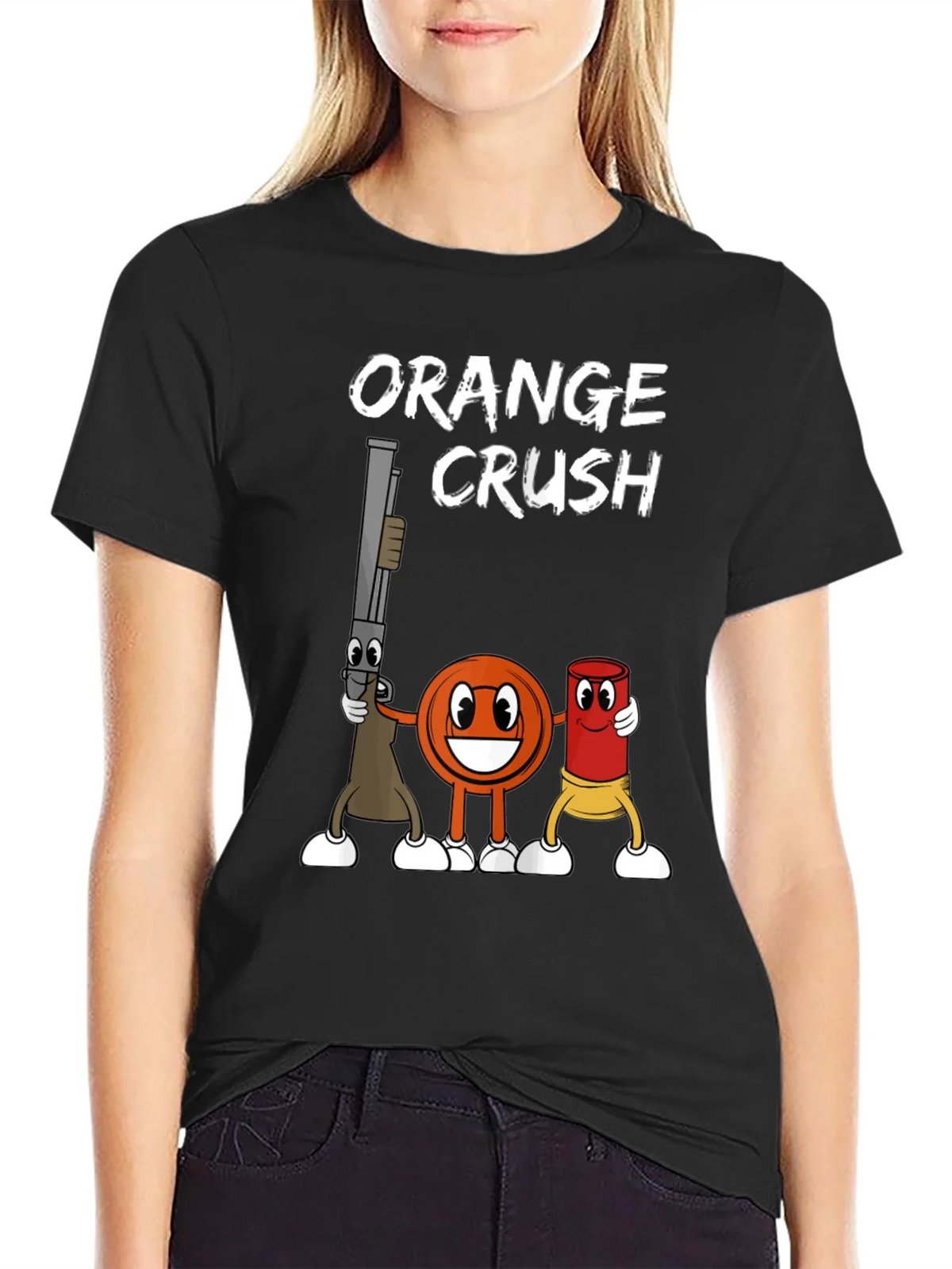 Orange Crush Clay Target Shooting T-Shirt product image 2