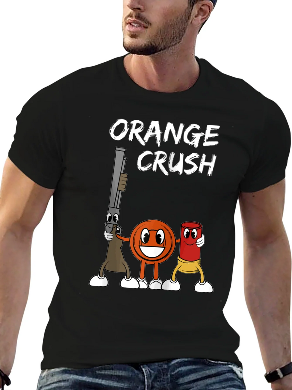 Orange Crush Clay Target Shooting T-Shirt product image 6