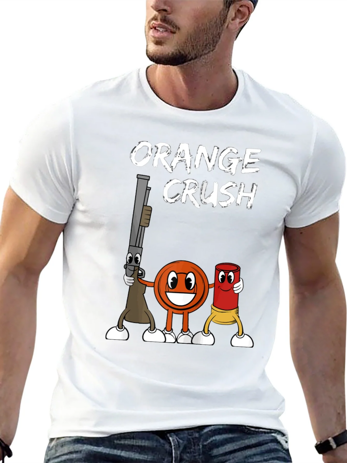 Orange Crush Clay Target Shooting T-Shirt product image 12